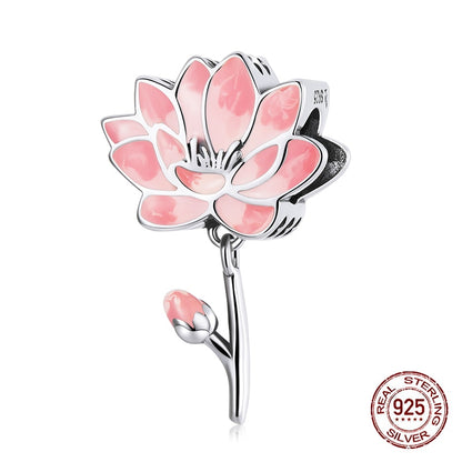 WOSTU 925 plata esterlina mujeres niño niñas mascota cámara abeja encanto café mariquita cuentas ajuste DIY Original pulsera colgantes joyería
