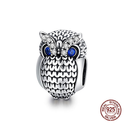 WOSTU Plata de Ley 925 auténtica corazón cuentas flor Retro patrón dijes colgante ajuste Original DIY pulsera collar joyería de plata