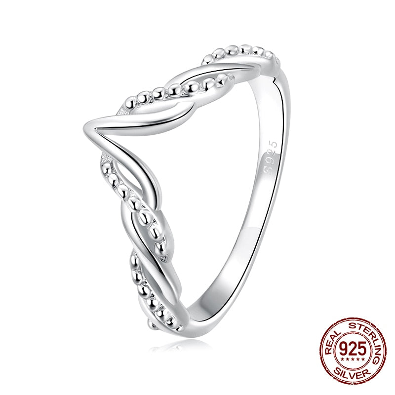 WOSTU, gran oferta, anillos de dedo de círculo de la suerte de Plata de Ley 925 auténtica para mujer, anillos de corazón CZ, joyería de moda, regalos, triangulación de envíos