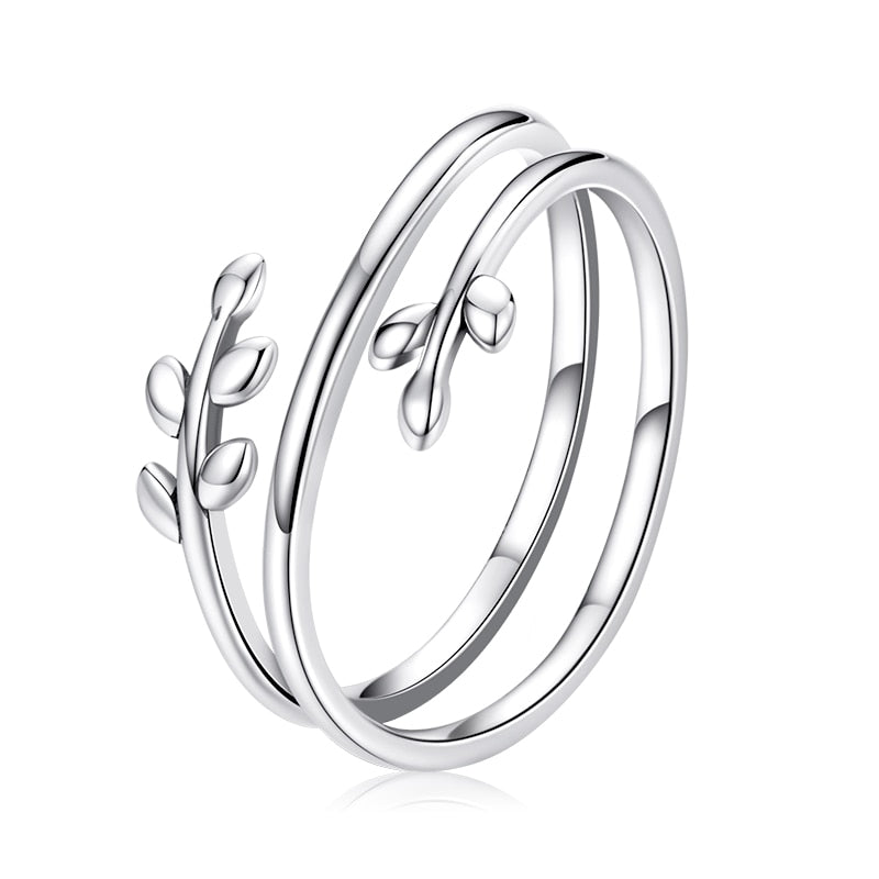 Anillo de plata de ley 925 WOSTU para abrazar las manos, anillo de dedo de diseño Simple para mujer, joyería de plata elegante CTR176