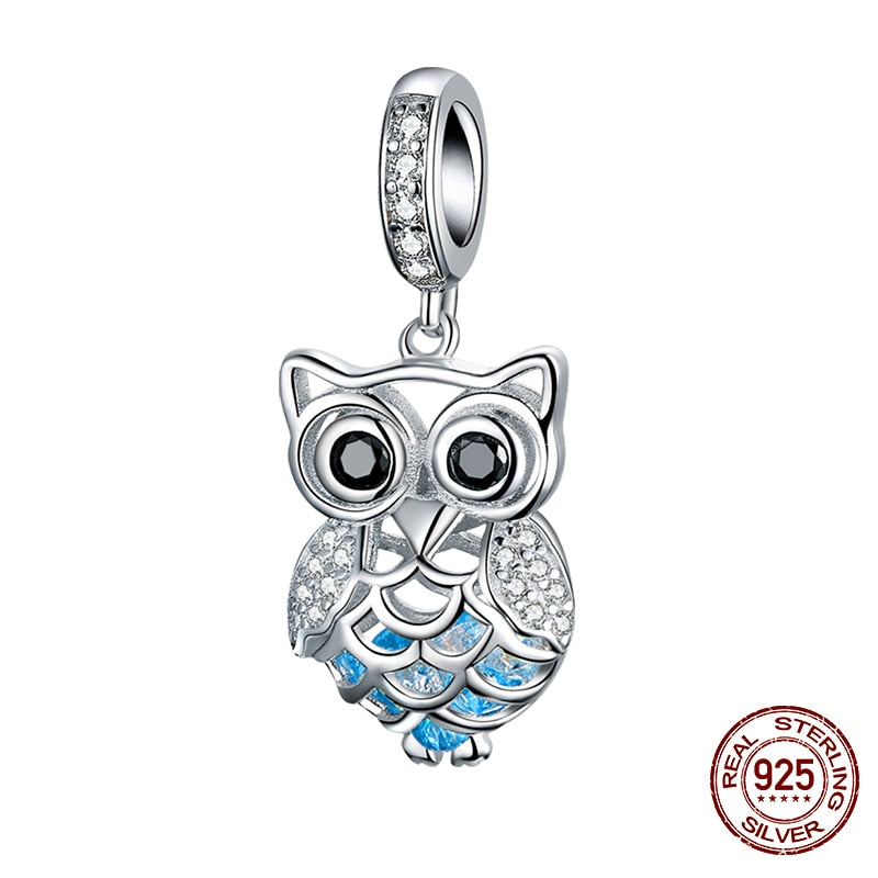 WOSTU 925 plata esterlina mujeres niño niñas mascota cámara abeja encanto café mariquita cuentas ajuste DIY Original pulsera colgantes joyería