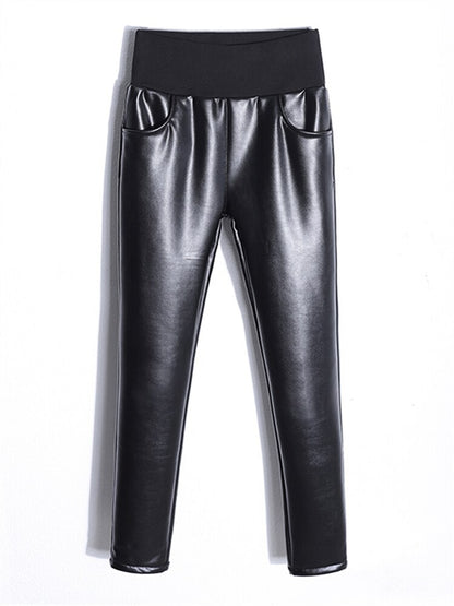 Pantalones pitillo negros para mujer, otoño invierno, cintura alta, estilo urbano, nueva colección