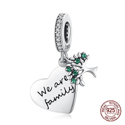 WOSTU 925 plata esterlina mujeres niño niñas mascota cámara abeja encanto café mariquita cuentas ajuste DIY Original pulsera colgantes joyería