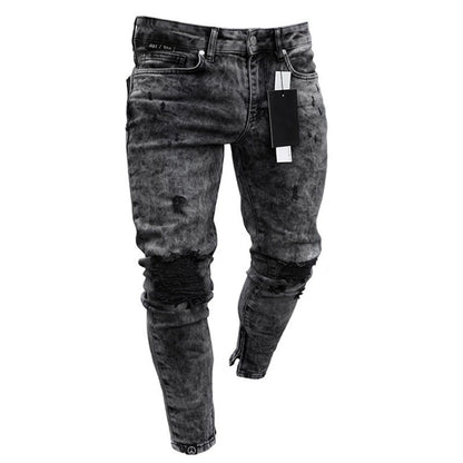 Pantalones vaqueros para hombre, pantalones vaqueros lavados de Color sólido con múltiples bolsillos, pantalones vaqueros Cargo de cintura media de talla grande, pantalones casuales a la moda, ropa de uso diario para hombre
