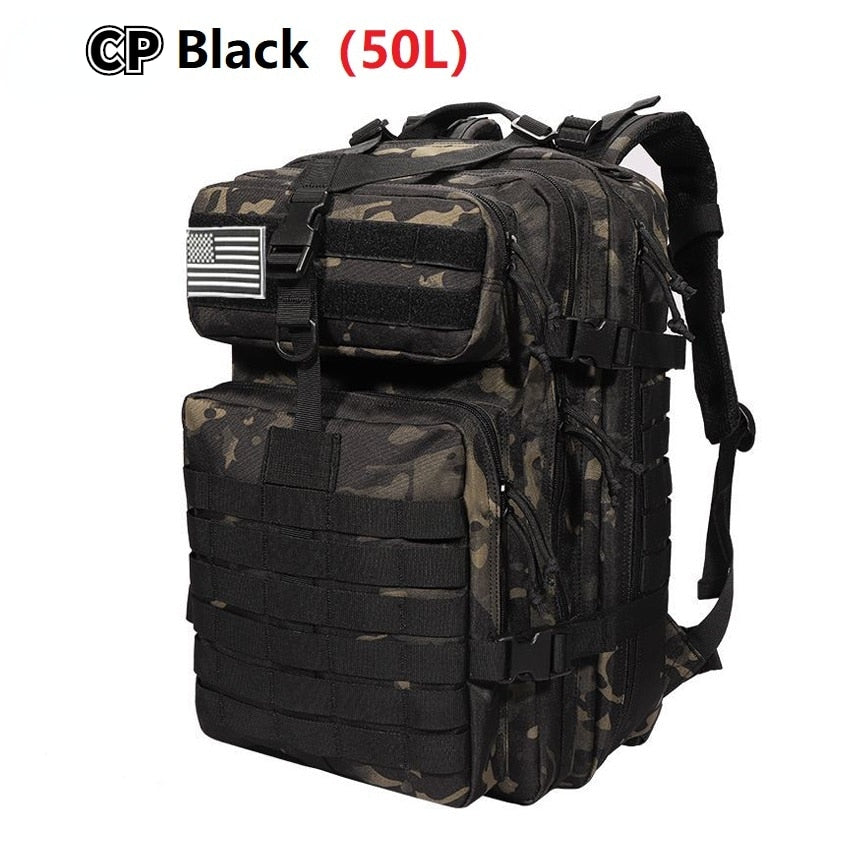 50L/30L Camo Military Bag Men Tactical Backpack Molle Army Bug Out Bag Waterproof Camping Hunting Backpack Trekking Hiking