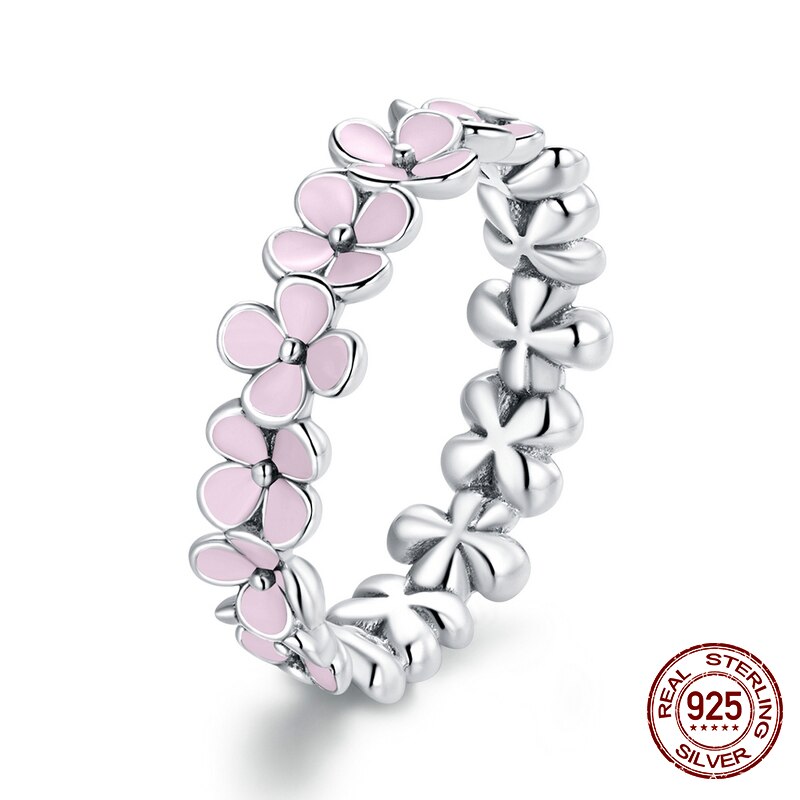 WOSTU, gran oferta, anillos de dedo de círculo de la suerte de Plata de Ley 925 auténtica para mujer, anillos de corazón CZ, joyería de moda, regalos, triangulación de envíos