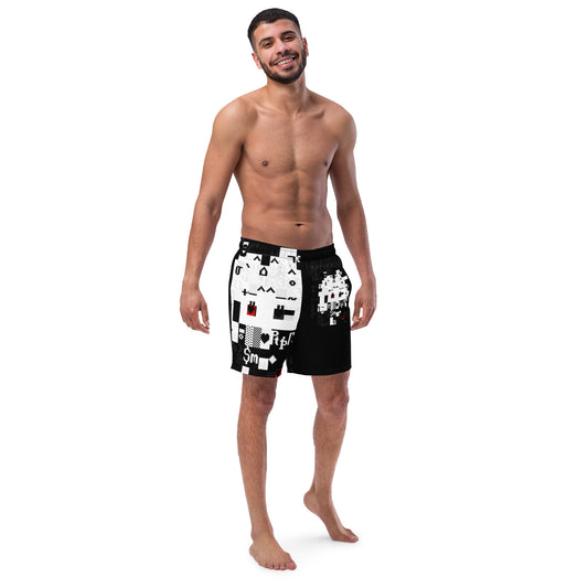 Dos Punks 617- Remixed- Full Printed Men's swim trunks