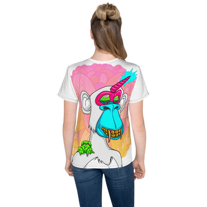 Ape_555_ Camiseta de cuello redondo con estampado completo