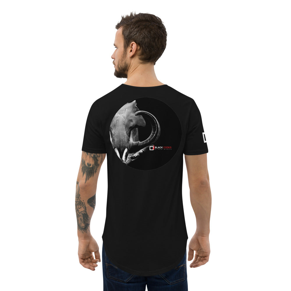 Men's Curved Hem T-Shirt-BCE14