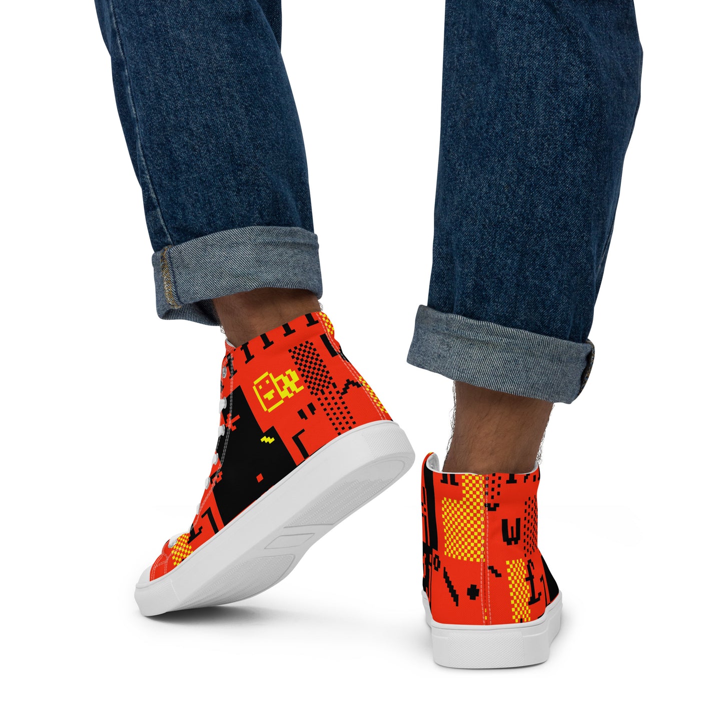 Men’s high top canvas shoes