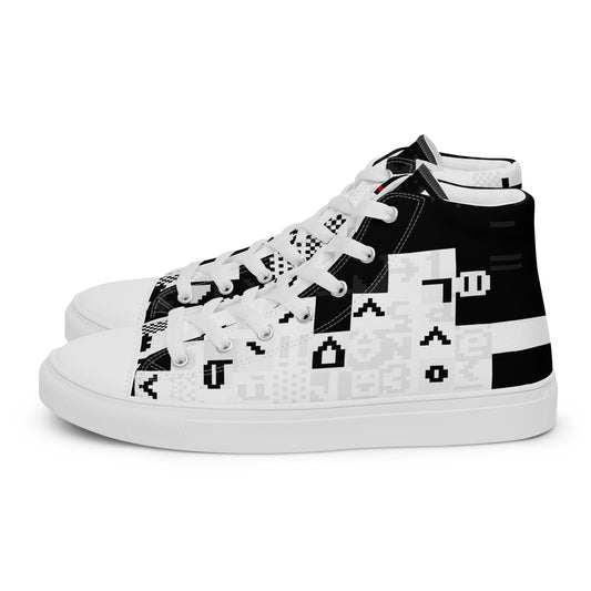 Dos Punks 617- Remixed- Full Print- Men’s high top canvas shoes