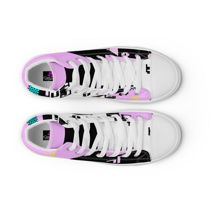 Dos Punks 303_Remixed_Full Primted Zapatillas altas de lona de mujer