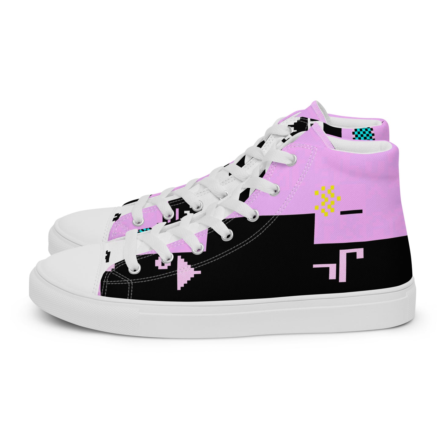 Dos Punks 303_Remixed_Full Primted Women’s high top canvas shoes