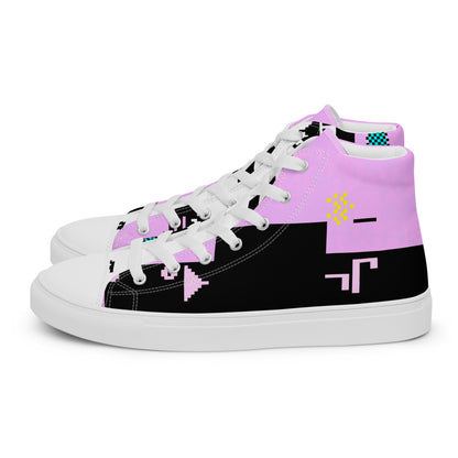 Dos Punks 303_Remixed_Full Primted Zapatillas altas de lona de mujer