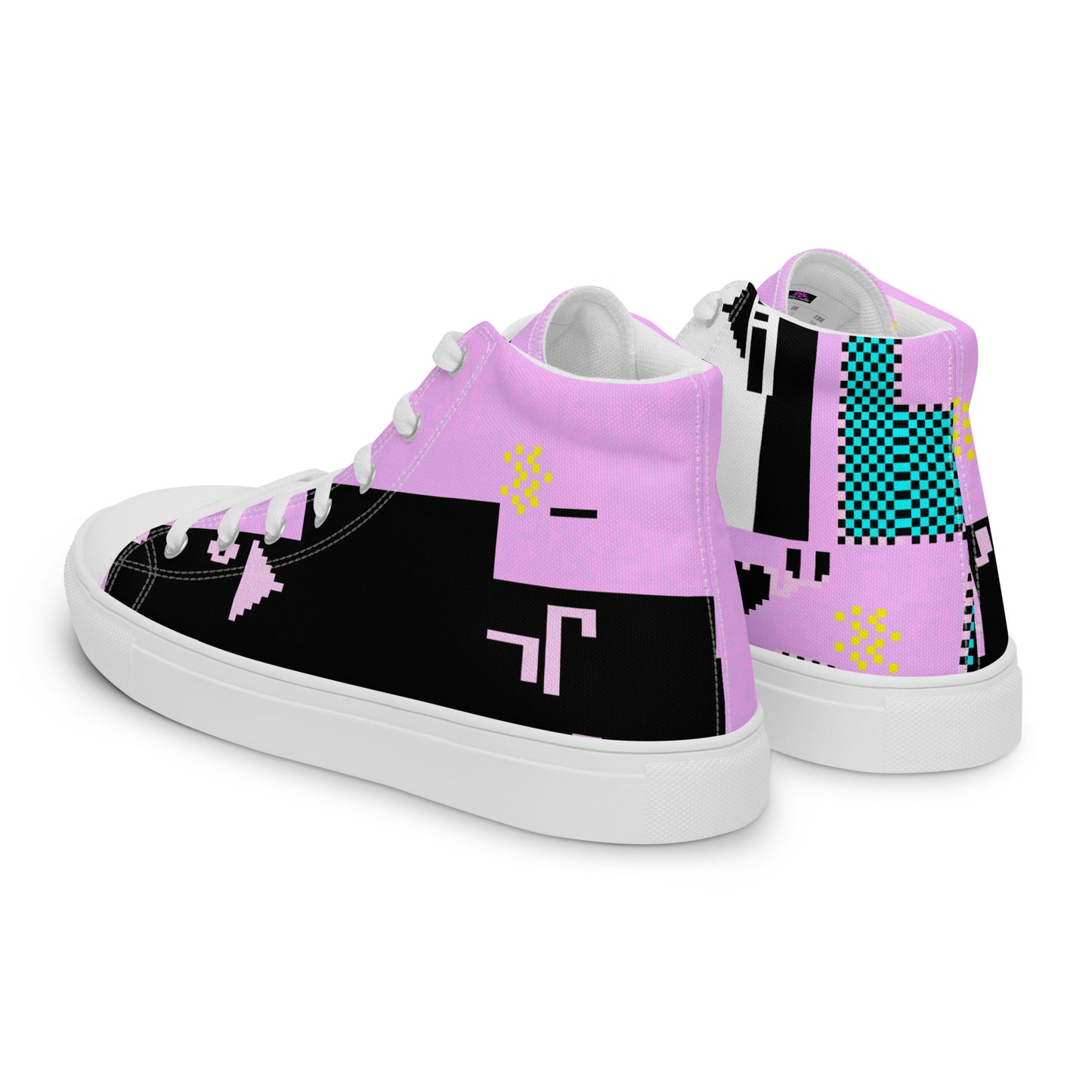 Dos Punks 303_Remixed_Full Primted Women’s high top canvas shoes