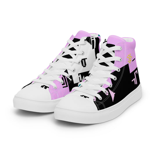 Dos Punks 303_Remixed_Full Primted Women’s high top canvas shoes
