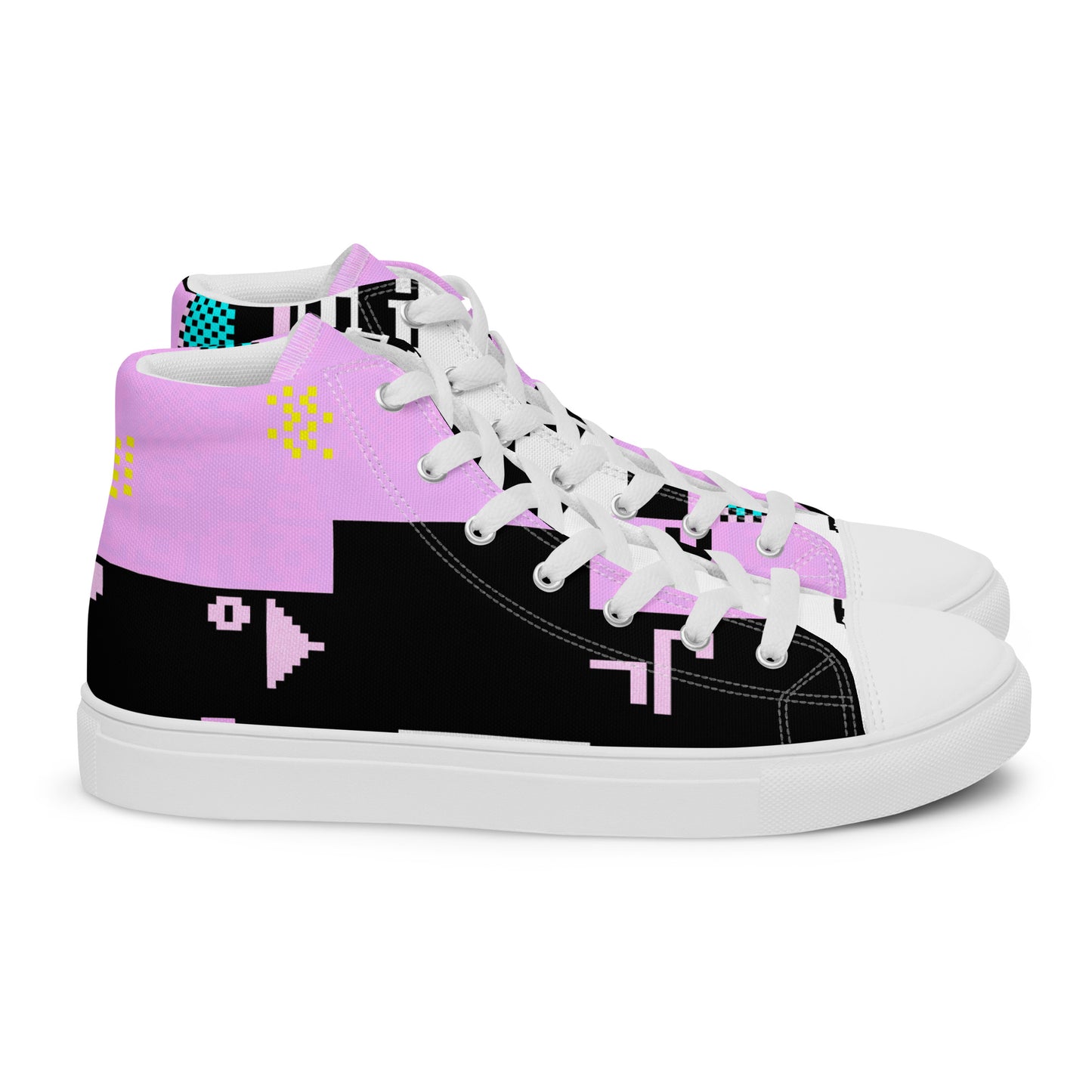 Dos Punks 303_Remixed_Full Primted Women’s high top canvas shoes