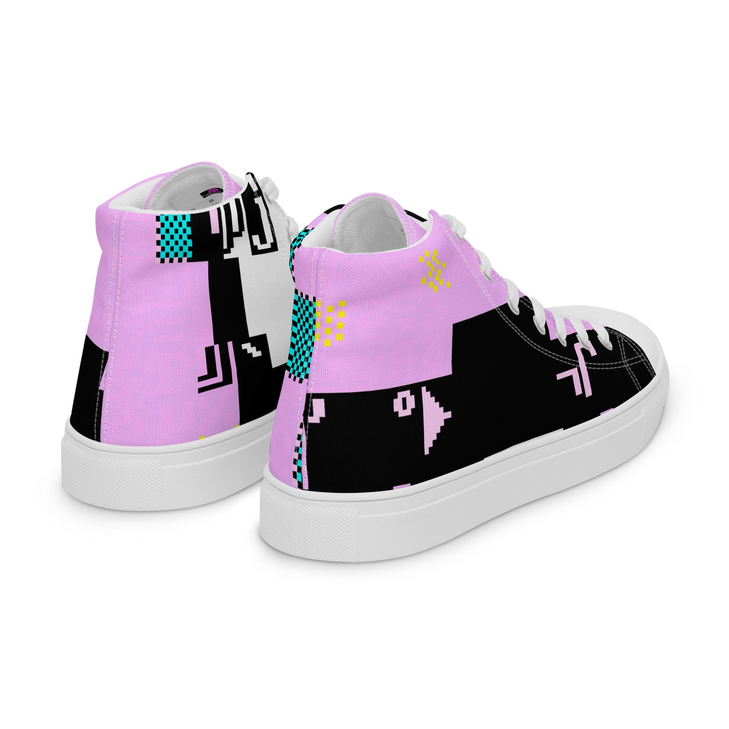 Dos Punks 303_Remixed_Full Primted Women’s high top canvas shoes