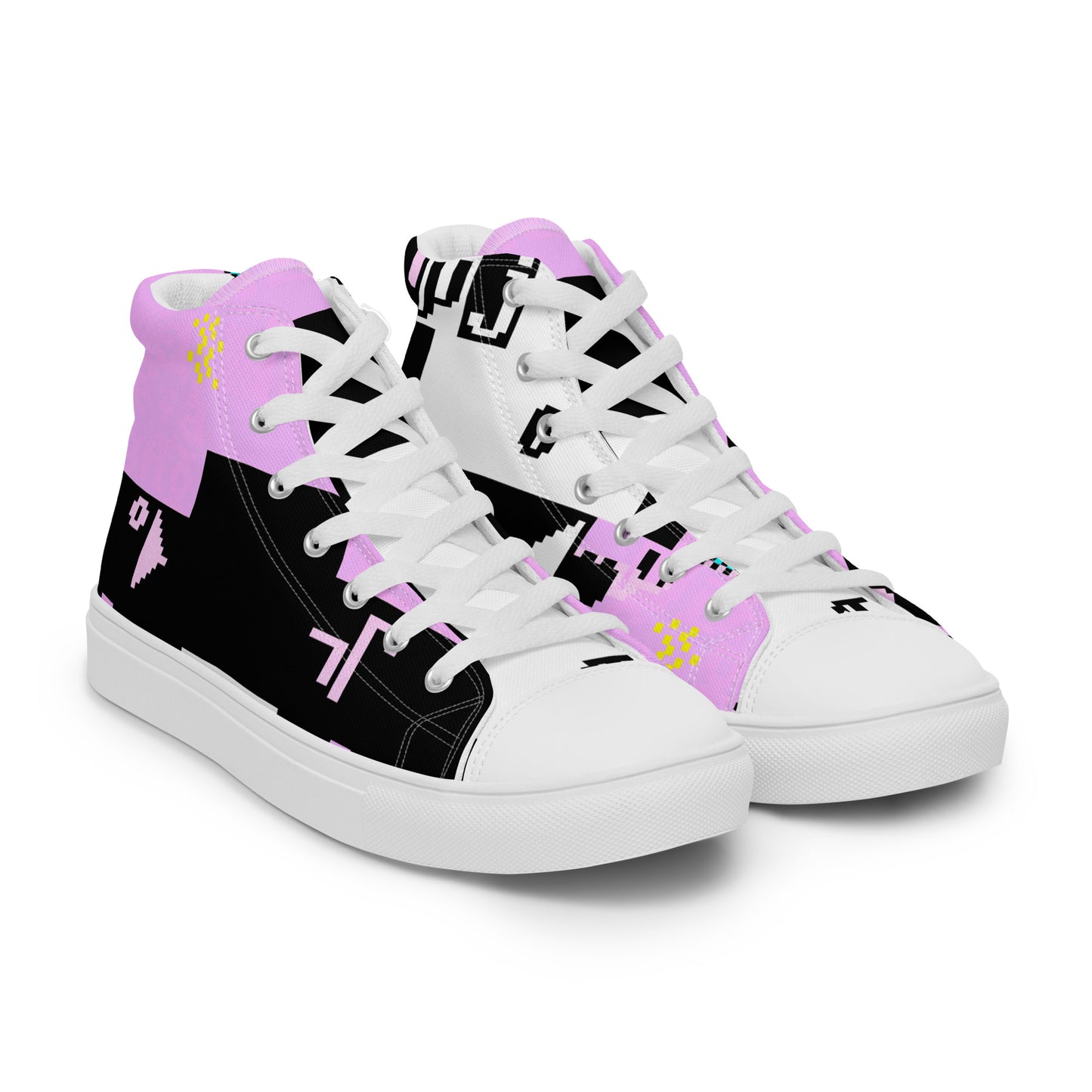 Dos Punks 303_Remixed_Full Primted Women’s high top canvas shoes